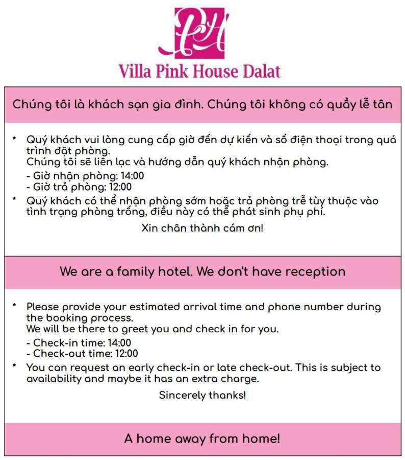 Villa Pink House Đà Lạt Exterior foto